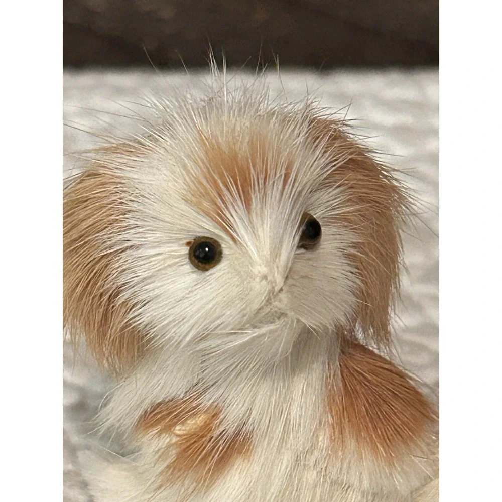 Adorable Real‎ Fur Realistic Dog Figurine Figure Pekingese Collectible